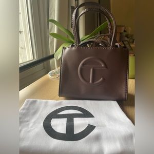 SMALL BROWN TELFAR BAG